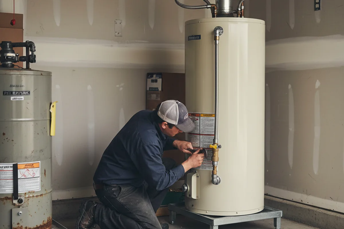 Water heater and shutoff valve replacement in Josephine